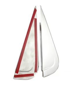 Dacia Duster 2010-2018 Arası Arka Kelebek Krom Cam Yeri 2 Parça