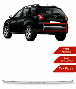 Dacia Duster 2018-2024 Arası Krom Bagaj Alt Çıta