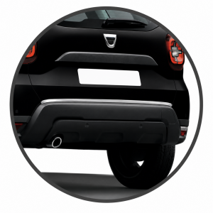 Dacia Duster 2018-2024 Arası Krom Bagaj Alt Çıta