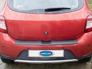 Dacia Sandero Stepway Arka Tampon Eşiği Parlak Plastik 2012-2020 Arası