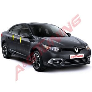 Renault Fluence Krom Cam Çıtası 2010 Üzeri 4Prç Paslanmaz Çelik