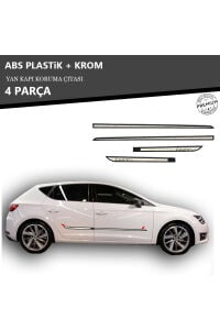 SEAT LEON 2012 ÜZERİ YAN KAPI KORUMA ÇITASI PLASTİK + KROM