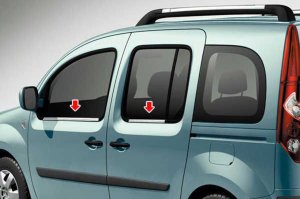 Renault Kangoo Krom Cam Çıtası 2008 Üzeri 4Prç Paslanmaz Çelik