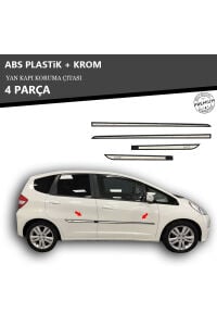 HONDA JAZZ YAN KAPI KORUMA ÇITASI PLASTİK + KROM
