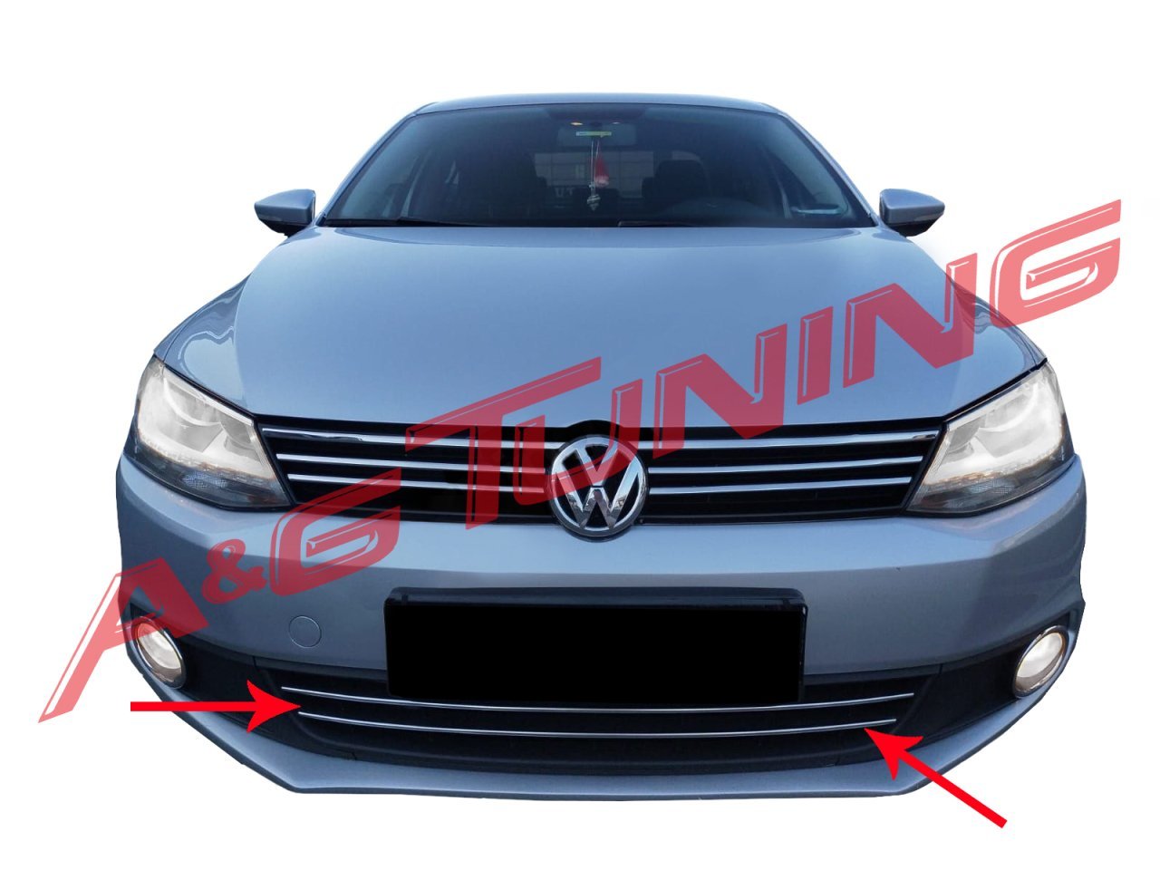 VW Jetta Krom Ön Tampon Çitası 2 Prç 2011-2014 Arası Paslanmaz Çelik