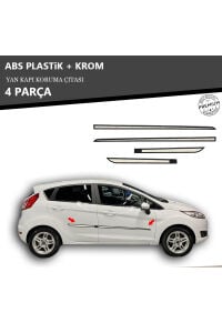 FORD FİESTA 2009 ÜZERİ YAN KAPI KORUMA ÇITASI PLASTİK + KROM