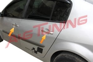 Renault Megane 2 HB Krom Kapı Kolu Tk 2004-2010 Paslanmaz Çelik