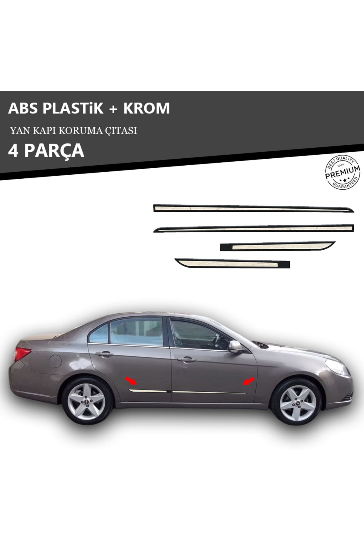 CHEVROLET EPİCA YAN KAPI KORUMA ÇITASI PLASTİK + KROM