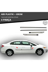 HONDA CİVİC FB7 2016-2015 YAN KAPI KORUMA ÇITASI PLASTİK + KROM