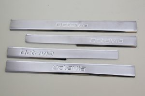 Skoda Octavia A5 Krom Kapı Eşiği Tk 2005-2013 Paslanmaz Çelik