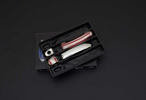 OMSA VW T5 Caravelle Krom Kapı Kolu 4 Parça Tek Delikli  2003 ve Sonrası