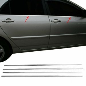 Toyota Corolla SD Krom Cam Çıtası 2002-2007 4Prç Paslanmaz Çelik