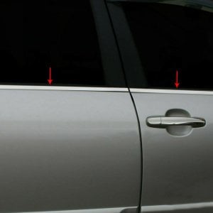 Toyota Corolla SD Krom Cam Çıtası 2002-2007 4Prç Paslanmaz Çelik