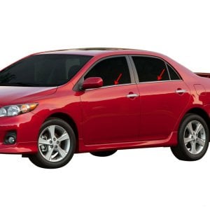 Toyota Corolla SD Krom Cam Çıtası 2007-2013 4Prç Paslanmaz Çelik