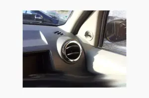Dacia Logan MCV 2005-2014 Arası Krom Havalandırma Çerçevesi 4 Prç. Paslanmaz Çelik