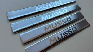 SSANG YONG  Musso Krom Kapı Eşiği Takımı 2019-2025 Arası Paslanmaz Çelik