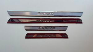 Skoda Super B B8 Kasa ve Tip 3V Krom Kapı Eşiği Takımı 2015 – 2024 Arası
