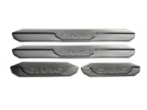 OMSA Honda Civic FB7 Krom Kapı Eşiği 4 Parça Taşlı 2012-2016 Arası