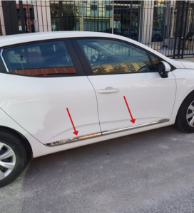 Renault Clio 5 Krom Yan Kapı Çıtası 4 Parça 2019 Üzeri