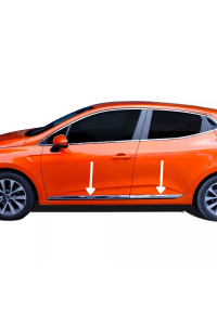 Renault Clio 5 Krom Yan Kapı Çıtası 4 Parça 2019 Üzeri