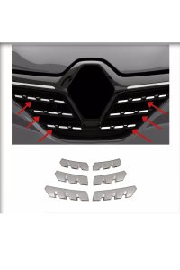 Renault Clio 5 Krom Ön Alt Panjur 6 Parça 2019 Üzeri