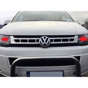 Volkswagen T5 Caravelle Krom Ön Panjur  2 Prç. P.Çelik 2010-2014 Arası