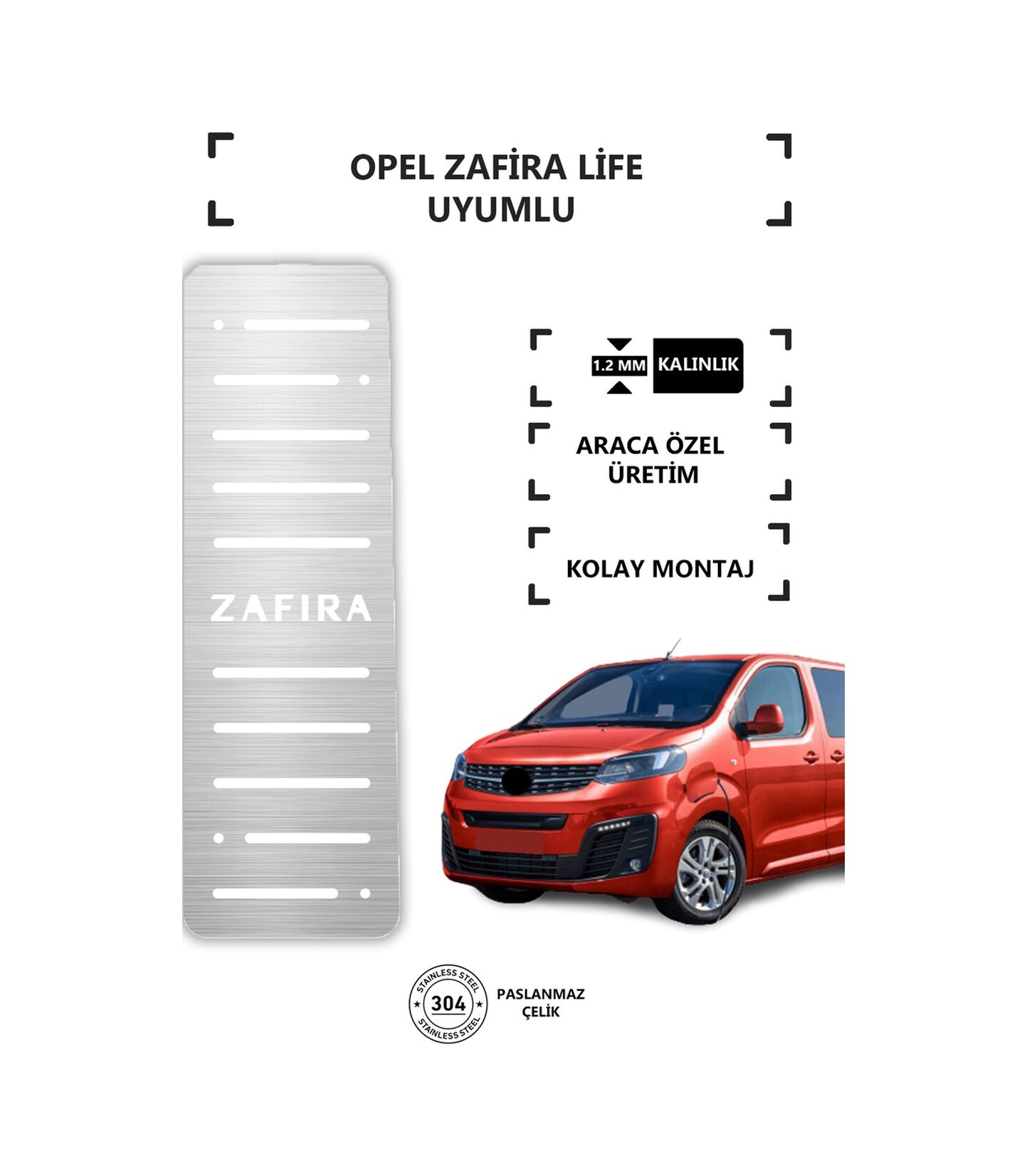 Opel Zafira Lıfe 2020 Uzerı Ayak Dinlendirme Pedalı Krom Ayak Dayama Pedalı