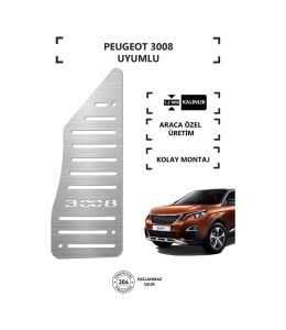 Peugeot 3008 Ayak Dinlendirme Pedalı Krom Ayak Dayama Pedalı