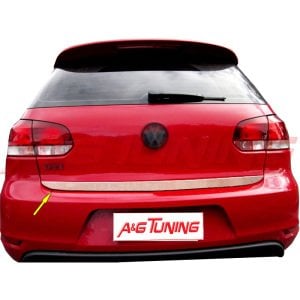 Volkswagen Golf 6 Krom Bagaj Alt Çıta Formlu 2009 Üzeri Paslanmaz Çelik