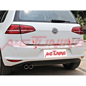 Volkswagen Golf 7 Krom Bagaj Alt Çıta Formlu Paslanmaz Çelik