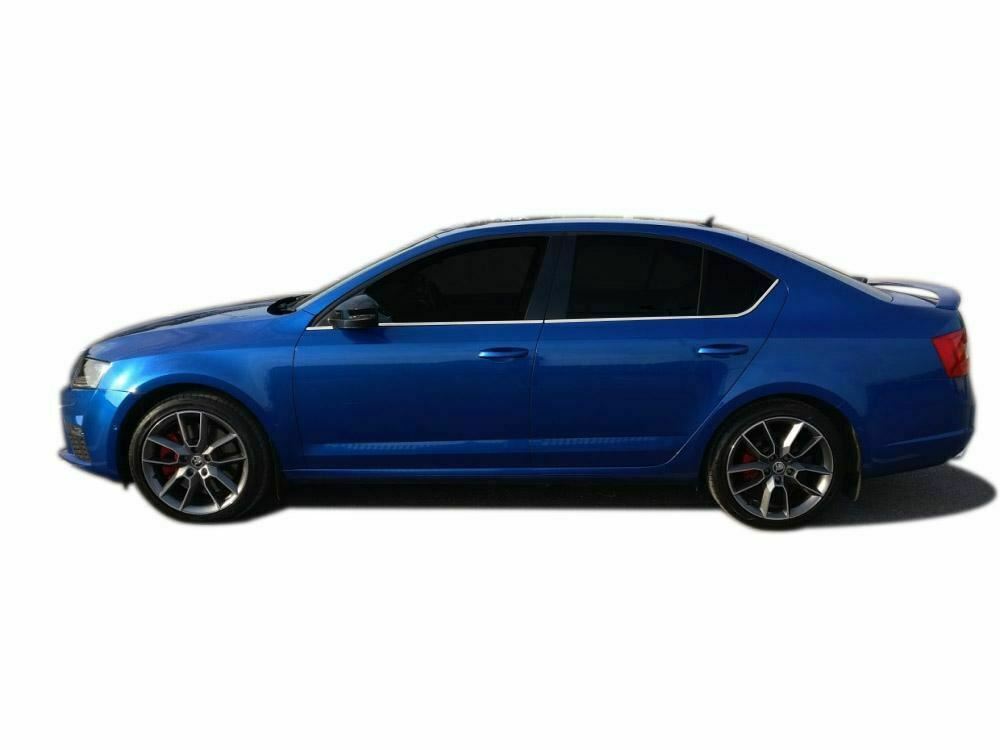Skoda Octavia 2013-2019 Arası Krom Cam Çıtası 6 parça Paslanmaz Çelik
