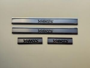 Toyota Yaris Krom Kapı Eşiği Takımı 2012-2019 Arası Paslanmaz Çelik