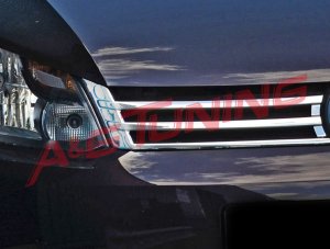 Volkswagen Caddy Krom Ön Panjur 2010-2014 2Prç Paslanmaz Çelik