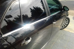 VW Jetta Krom Cam Çıtası Tk 2006-2011 4 Prç Paslanmaz Çelik