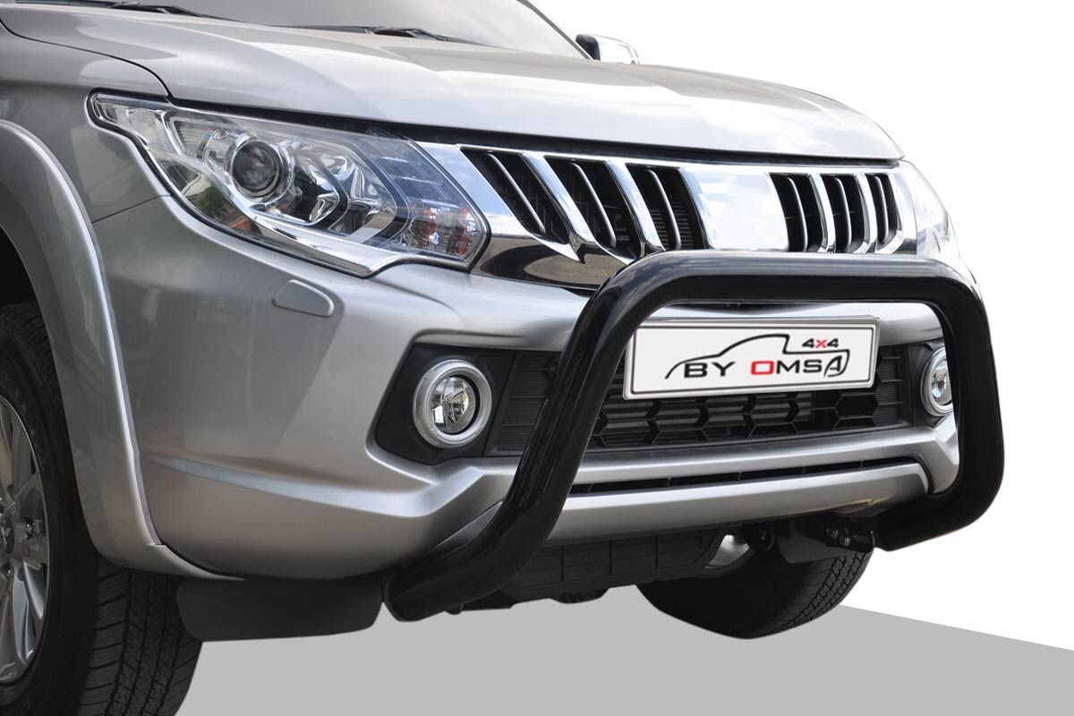 OMSA Mitsubishi L200 Pars Ön Koruma Çap:76 Siyah 2019 ve Sonrası