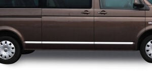 OMSA VW T5 Caravelle Krom Yan Kapı Çıtası 7 Parça (Uzun Şasi) 2010 ve Sonrası
