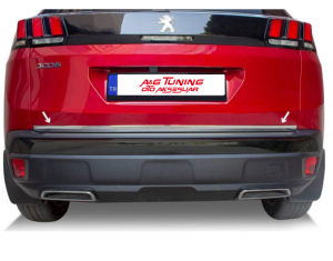 Peugeot 3008 Krom Bagaj Alt Çıta Formlu 2016 ve Üzeri P.Çelik