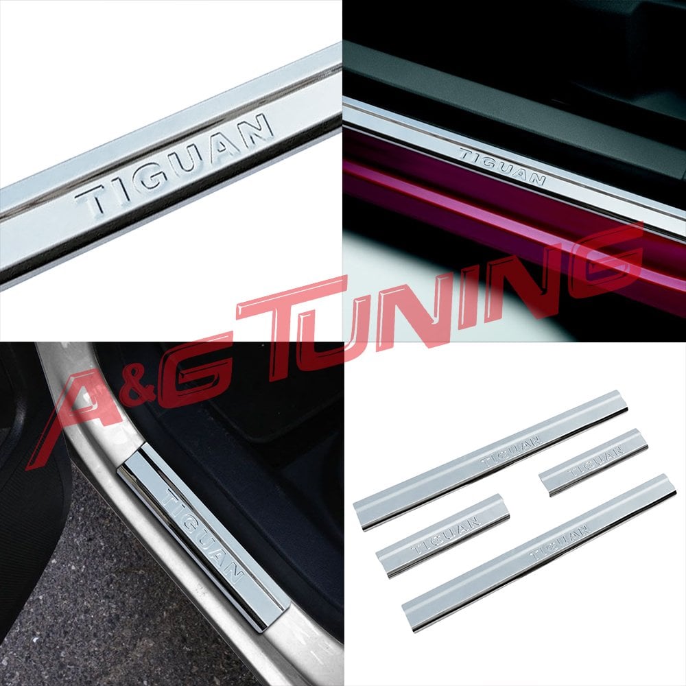Volkswagen Tiguan Krom Kapı Eşiği Tk 2007-2015 Paslanmaz Çelik