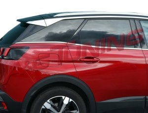 Peugeot 3008 Krom Cam Çıtası 8Prç. 2016 ve Üzeri P.Çelik