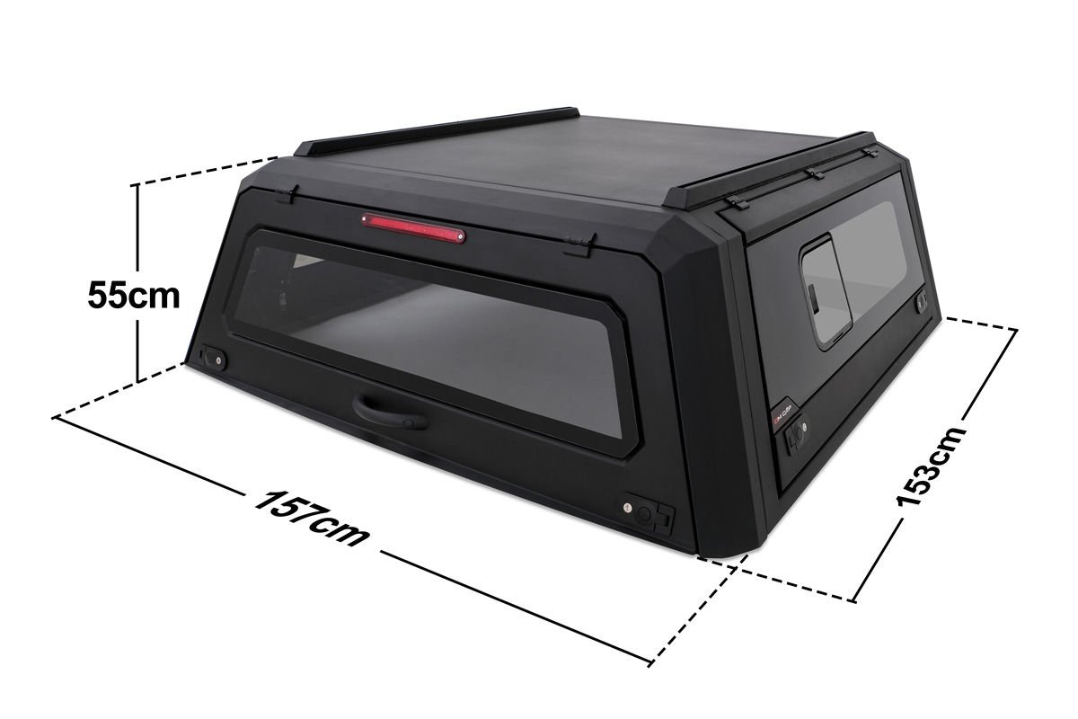 OMSA Ford Ranger Omcap Camlı Kabin Paslanmaz Çelik Sürgülü Yan Camlar 2022 ve Sonrası