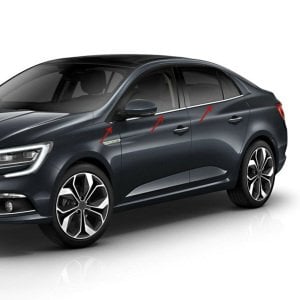 Renault Megane 4 Sedan Krom Cam Çıtası 6Prç. 2016 ve Üzeri P.Çelik
