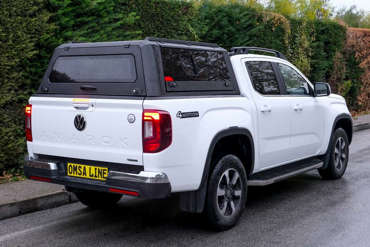 OMSA VW Amarok Omcap Camlı Kabin Paslanmaz Çelik Sürgülü Yan Camlar 2022 ve Sonrası