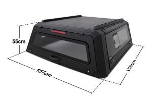 OMSA VW Amarok Omcap Camlı Kabin Paslanmaz Çelik Sürgülü Yan Camlar 2022 ve Sonrası