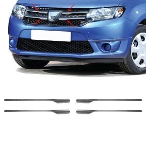 Dacia Logan MCV Krom Ön Panjur 4 Parça 2013-2016 Arası Paslanmaz Çelik