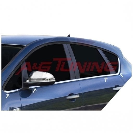 Opel Astra J HB Krom Cam Çıtası 2010 Üzeri 8Prç Paslanmaz Çelik