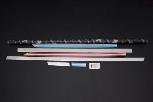 OMSA Mercedes Vito W447 Krom Yan Kapı Çıtası 6 Parça Tek Sürgülü Uzun Şase 2014 ve Sonrası