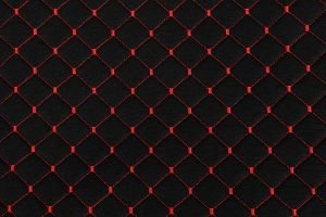 Universal Kapitone Oto Koltuk Minderi Cepli 3 Parça Siyah-Kırmızı