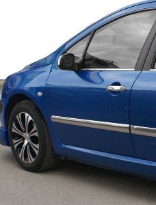 OMSA Peugeot 307 HB-SW Krom Cam Alt Çıtası 4 Parça 2001-2008 Arası