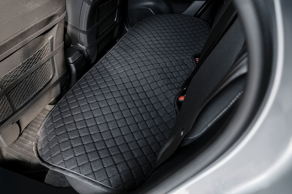 Universal Kapitone Oto Koltuk Minderi Cepli 3 Parça Oturak Siyah