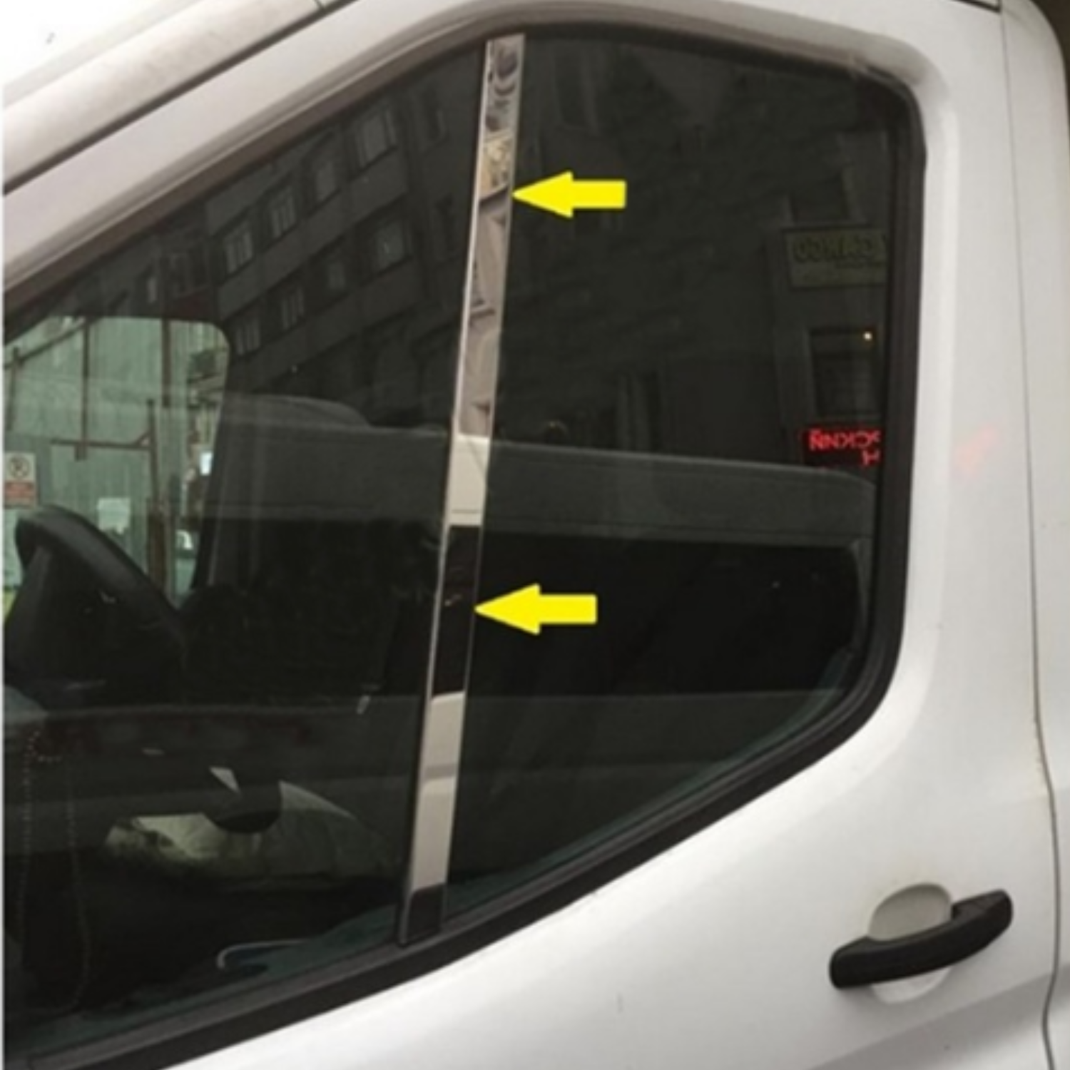 Ford Transit Krom Kelebek Cam Direği 2014 Sonrası 2 Parça P.Çelik